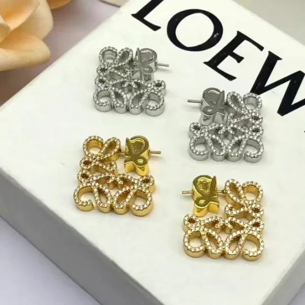 Loewe Anagram Pave Ring Gold Jewelry - 11