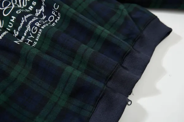 Burberry Tartan Check Hoodie Navy Green - 56