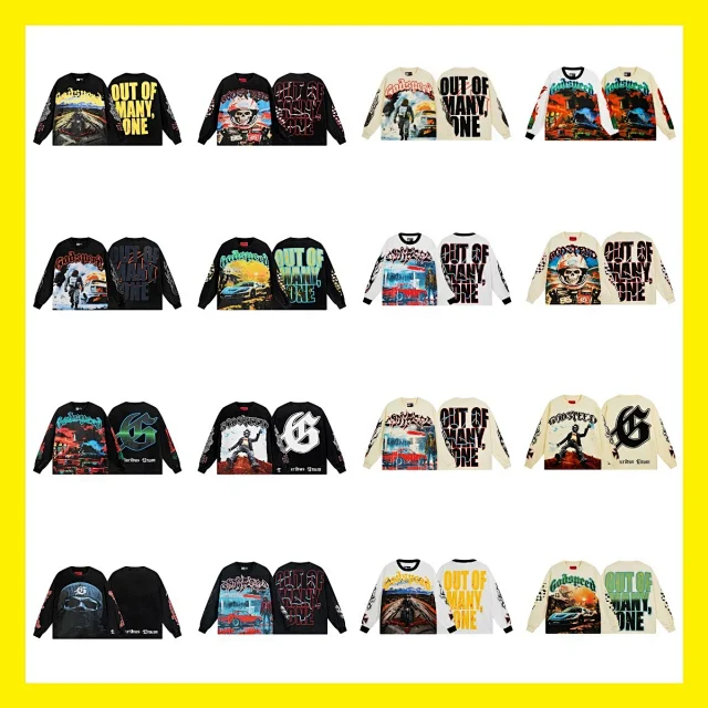 Godspeed T-Shirts Oversized Graphic Long-Sleeve T-Shirt product detail image 2
