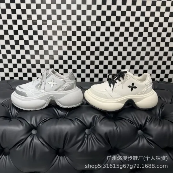 XTEP X DNA Silver Chunky Sneakers - 5