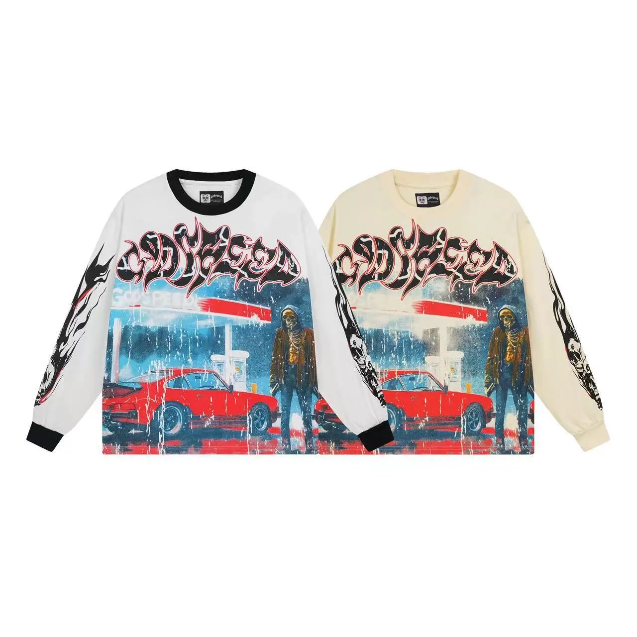 Godspeed T-Shirts Oversized Graphic Long-Sleeve T-Shirt image 5