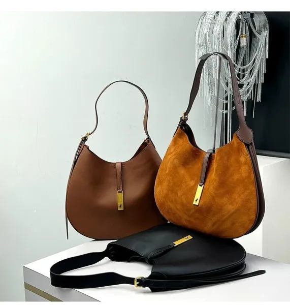 Ralph Lauren Polo Pony Saddle Bag in Cognac Suede - 22