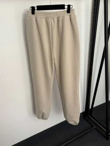 Design Cropped Hoodie and Jogger Set Beige Casual-Set - 8