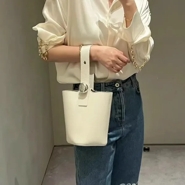 Hermès Picotin Lock 18 Gray Togo Leather Bucket Bag - 22