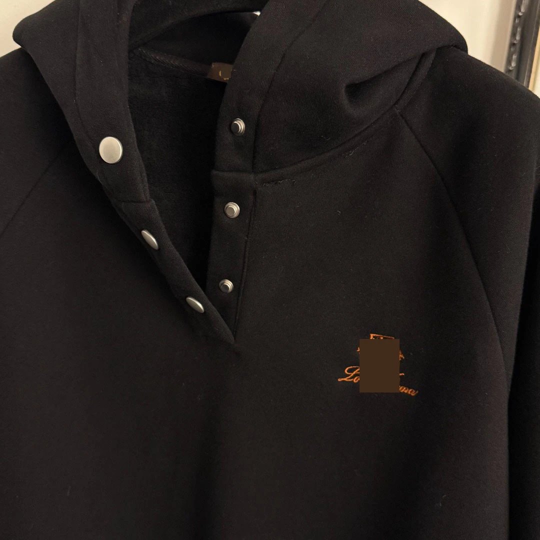 GRA Black Embroidered Hoodie and Sweatpants Set - 8