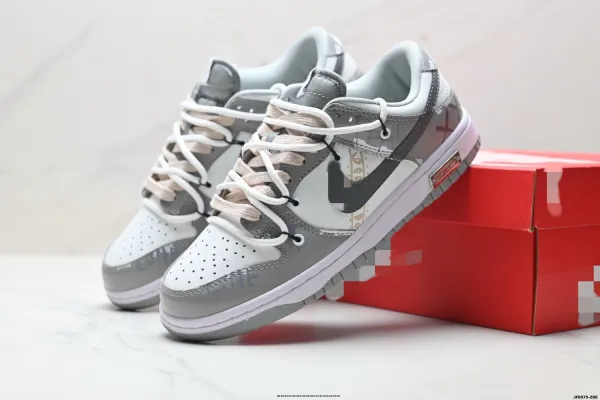 Nike SB Dunk Low Grey Graffiti Sneakers - 1