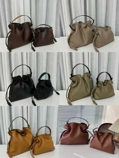 Loewe Flamenco Bucket Bag Mustard Yellow Handbags - 17