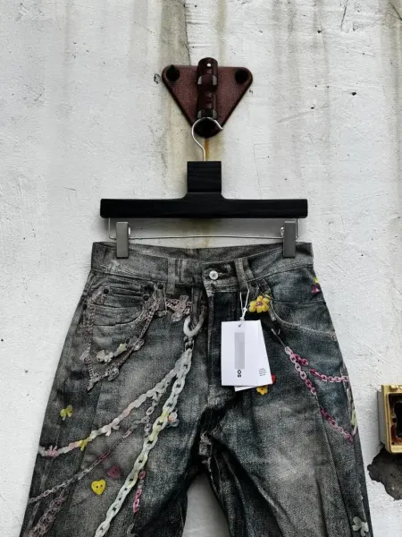 Off-White Industrial Belted Denim Shorts Black - 21