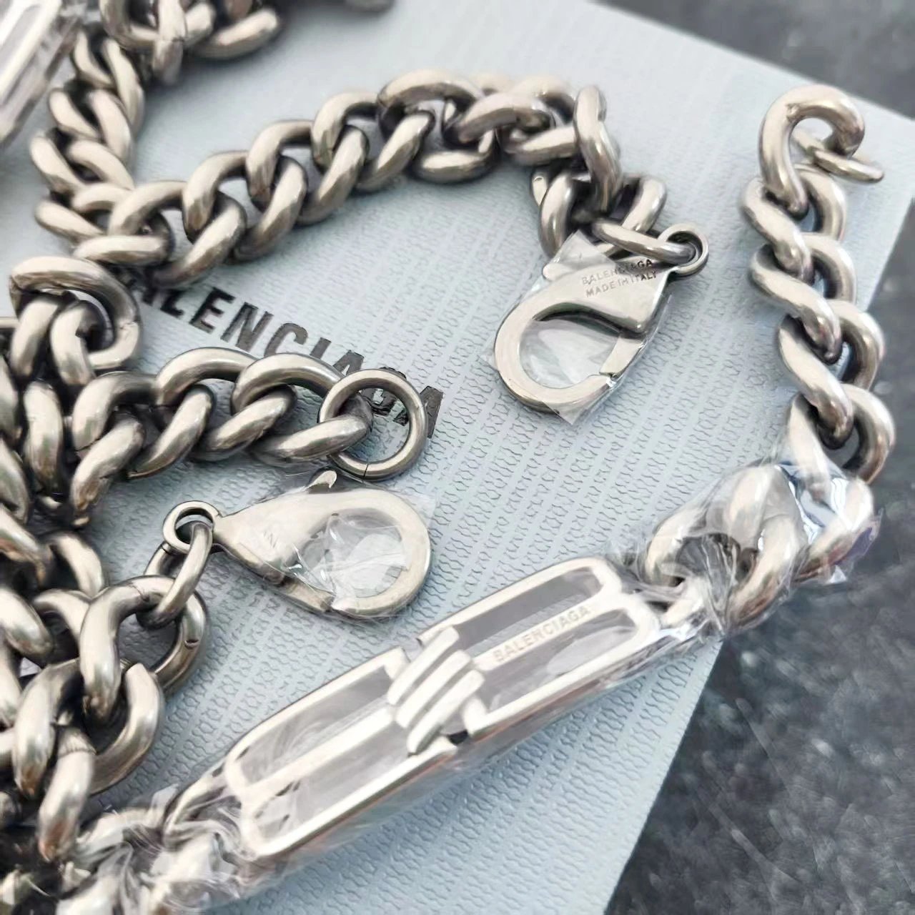 Balenciaga Chain Link Bracelet Gold Jewelry - 5
