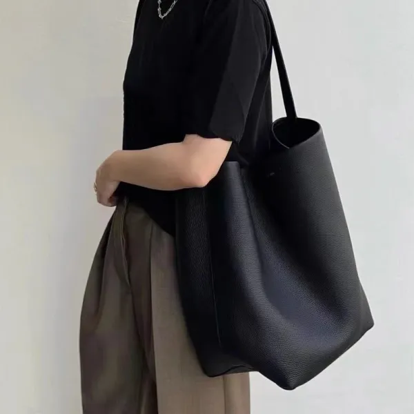 Minimalist Suede Hobo Bag in Cognac - 5
