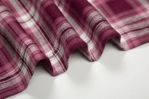 Design Plaid Lounge Pants with LOVE Print Burgundy Sleepwear - 13