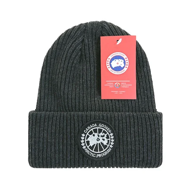 Canada Goose Hats Rib-knit cuffed beanie with Arctic Program patch product detail image 9