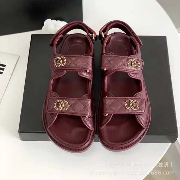 Chanel CC Logo Quilted White Sandals - 14