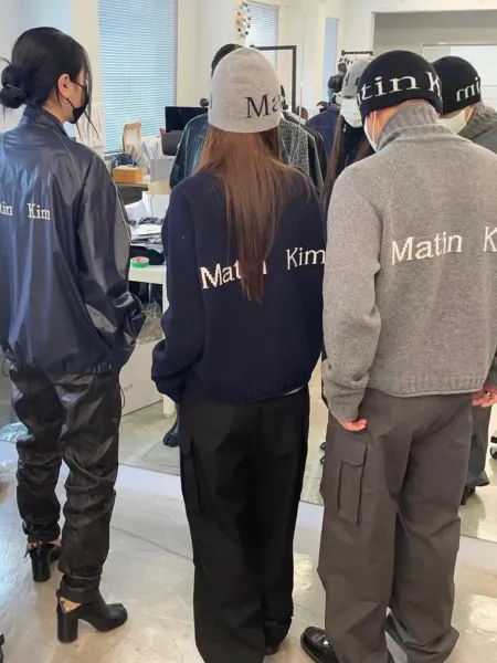 Matin Kim Logo Knit Turtleneck Sweater Gray - 21