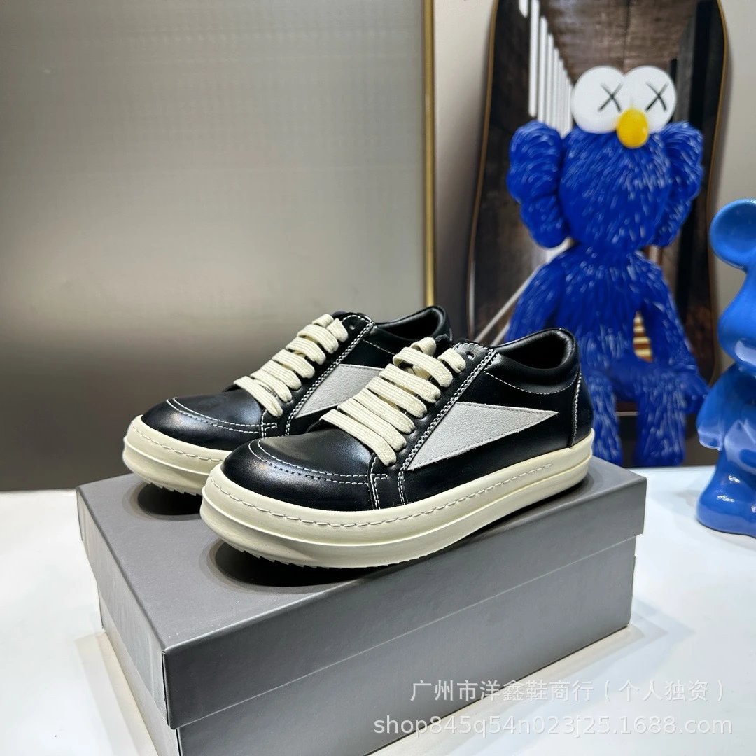 Unbranded Sneakers Low-Top Lace-Up with Contrast Side Panel and Chunky Sole image 1
