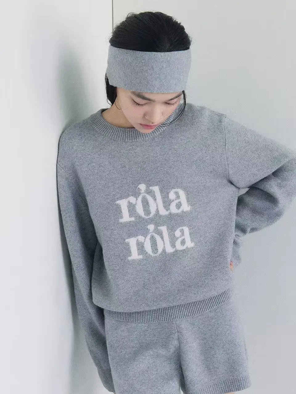 Róla Róla Knit Sweater Gray - 7