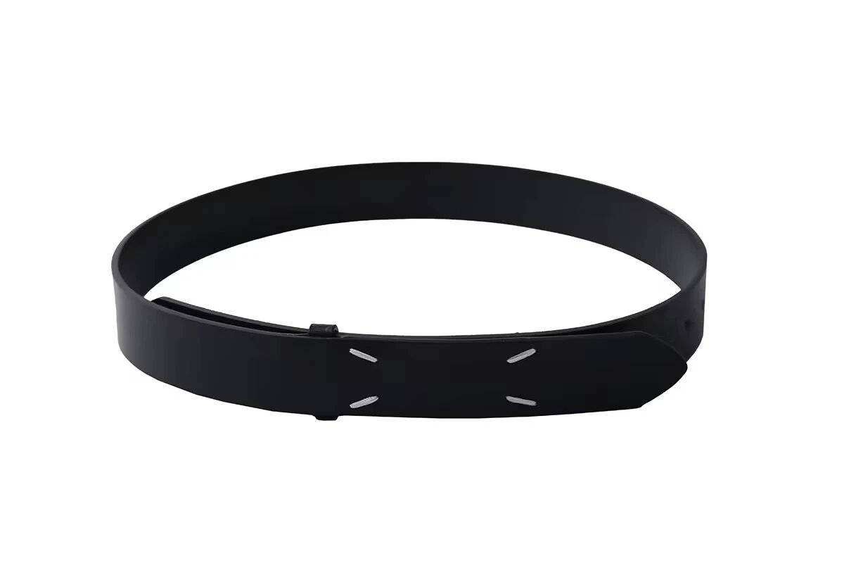 Maison Margiela Tabi Numbered Leather Belt Black - 13