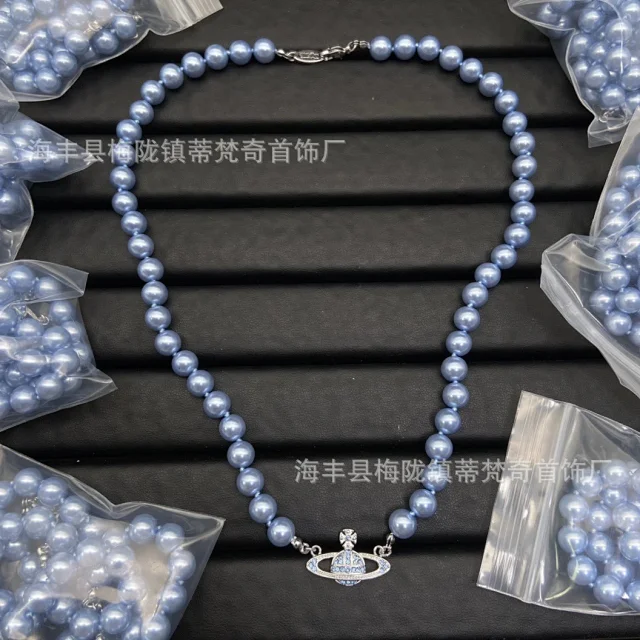 Vivienne Westwood Jewelry Pearl Orb Pendant Necklace product detail image 14