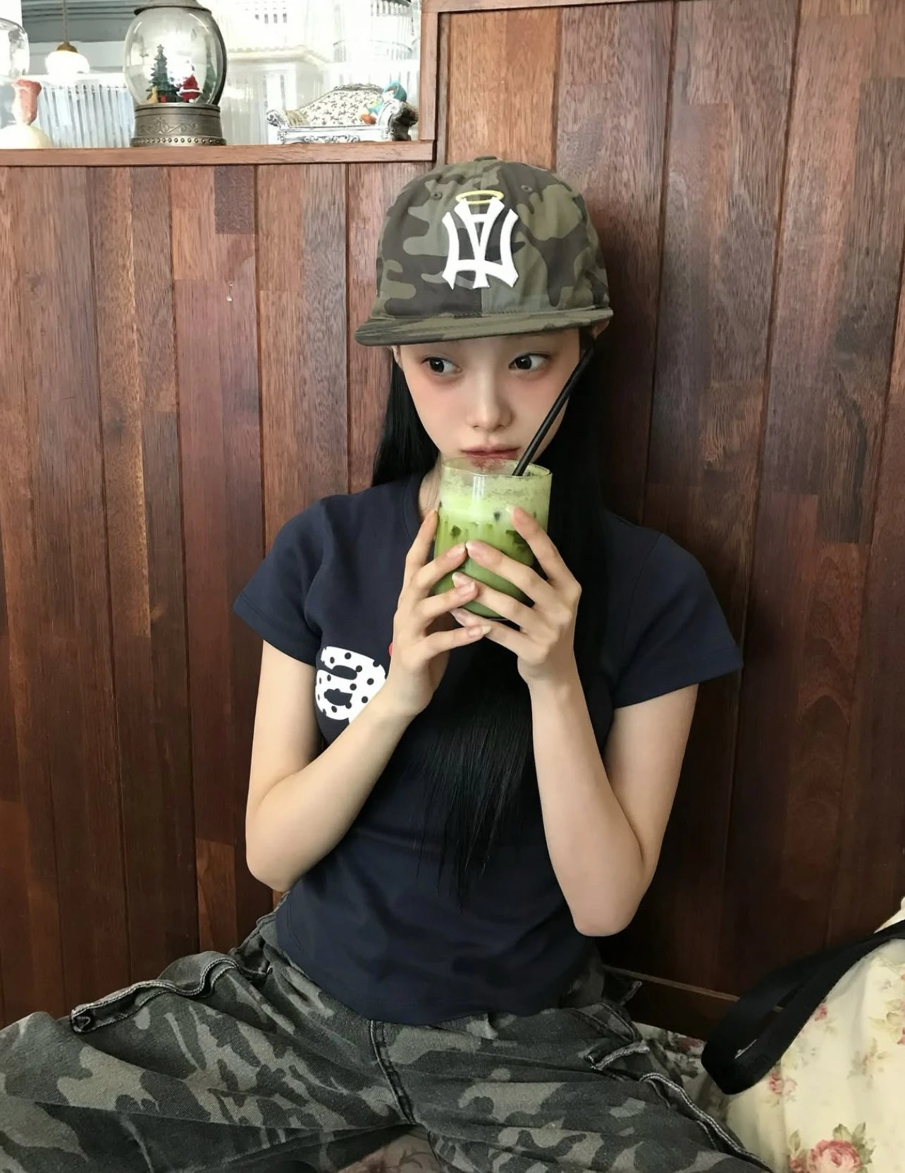 Saint Tears Angel Logo Camo Baseball Cap - 17
