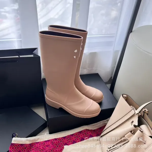 Off-White x Hunter Rain Boots Black White Rubber Knee-Boots - 24