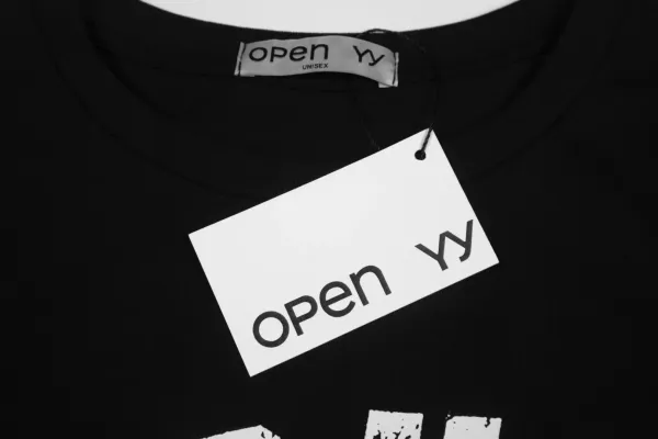 Open YY Worker Graphic Long-Sleeve T-Shirt White - 13