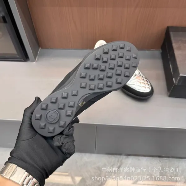 Chanel Tennis Classic Silver Quilted Sneakers - 12
