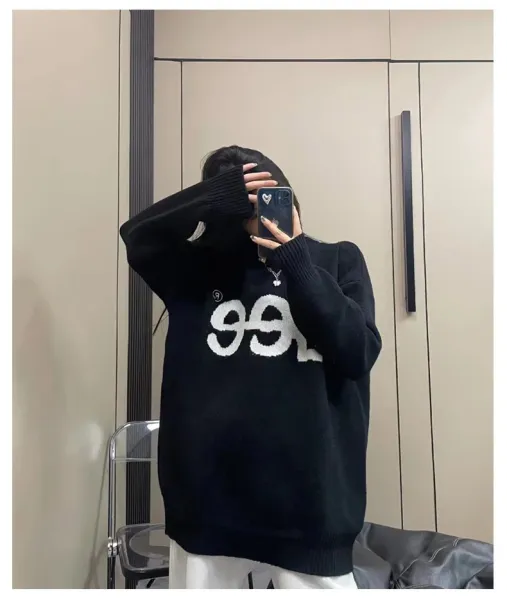 Lee Logo Knit Sweater Gray - 34