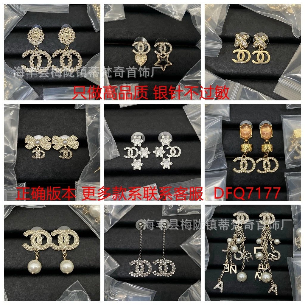 Tibetan Jewelry Factory Double Circle Crystal Heart Drop Earrings Gold - 8