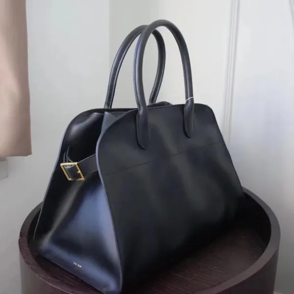 The Row Mini Soft Suede Beige Boston Bag - 20
