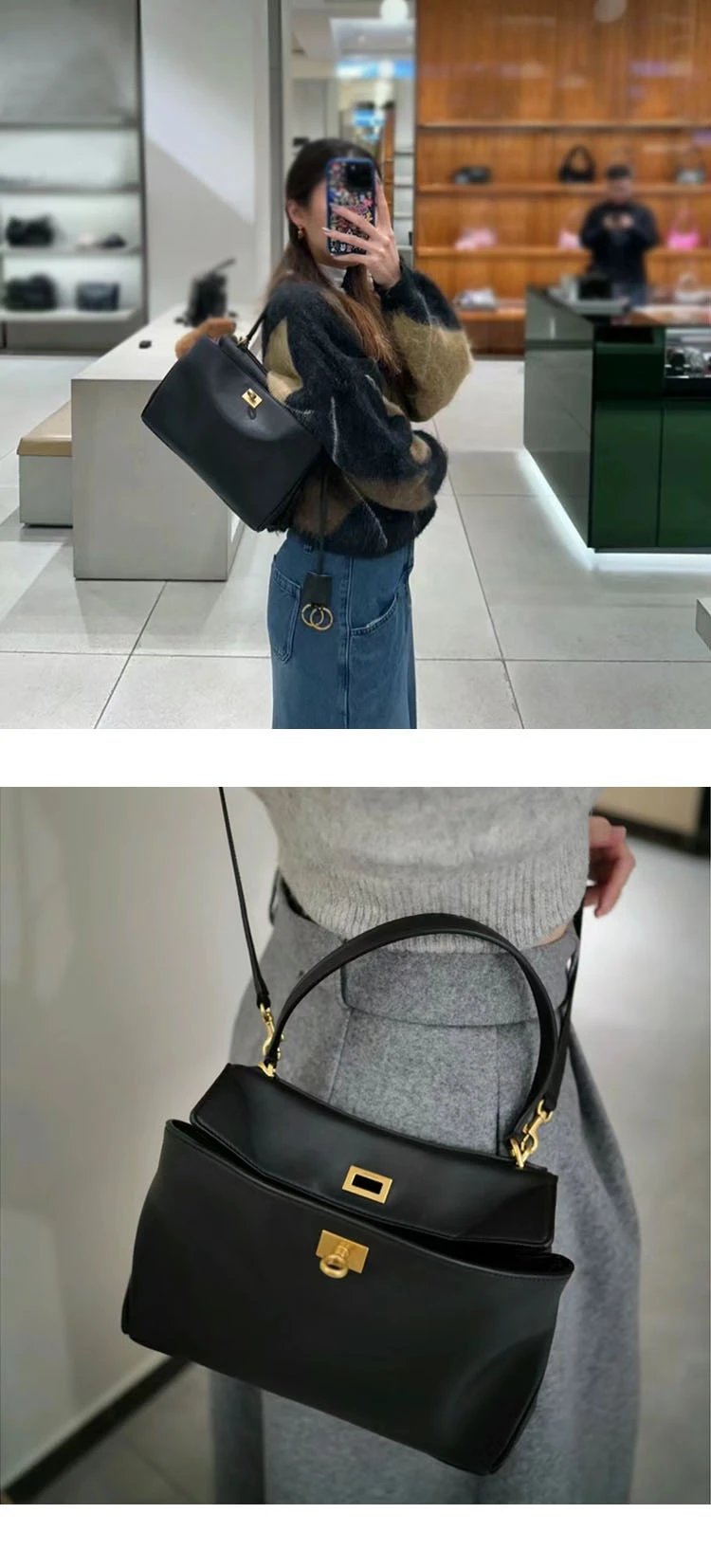 Dior Saddle Bag Black Leather Handbag - 6