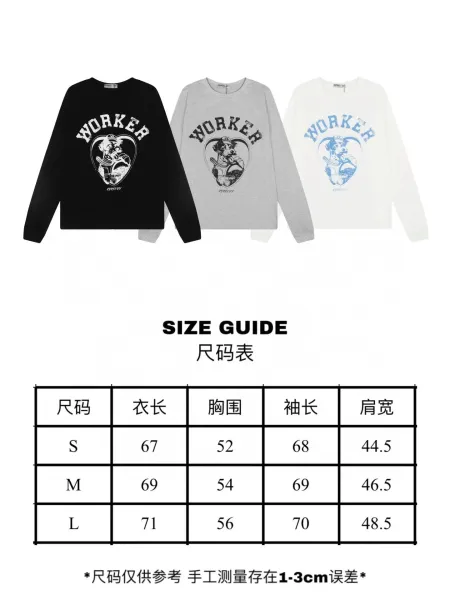 Open YY Worker Graphic Long-Sleeve T-Shirt White - 3