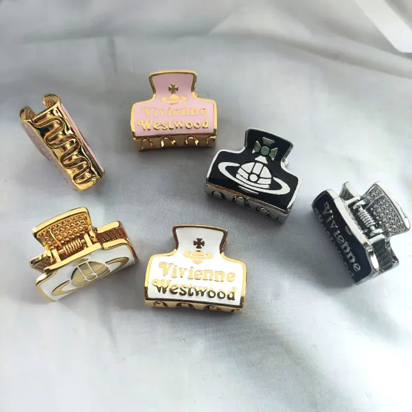 Vivienne Westwood Orb Pink Hair Claw Clips - 9
