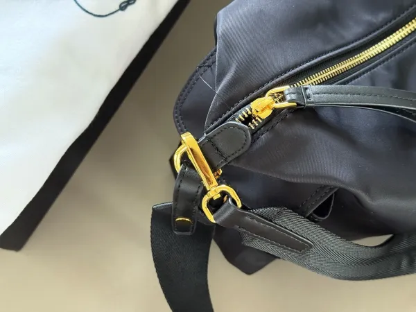Prada Reporter Nylon Messenger Bag Navy Blue - 21