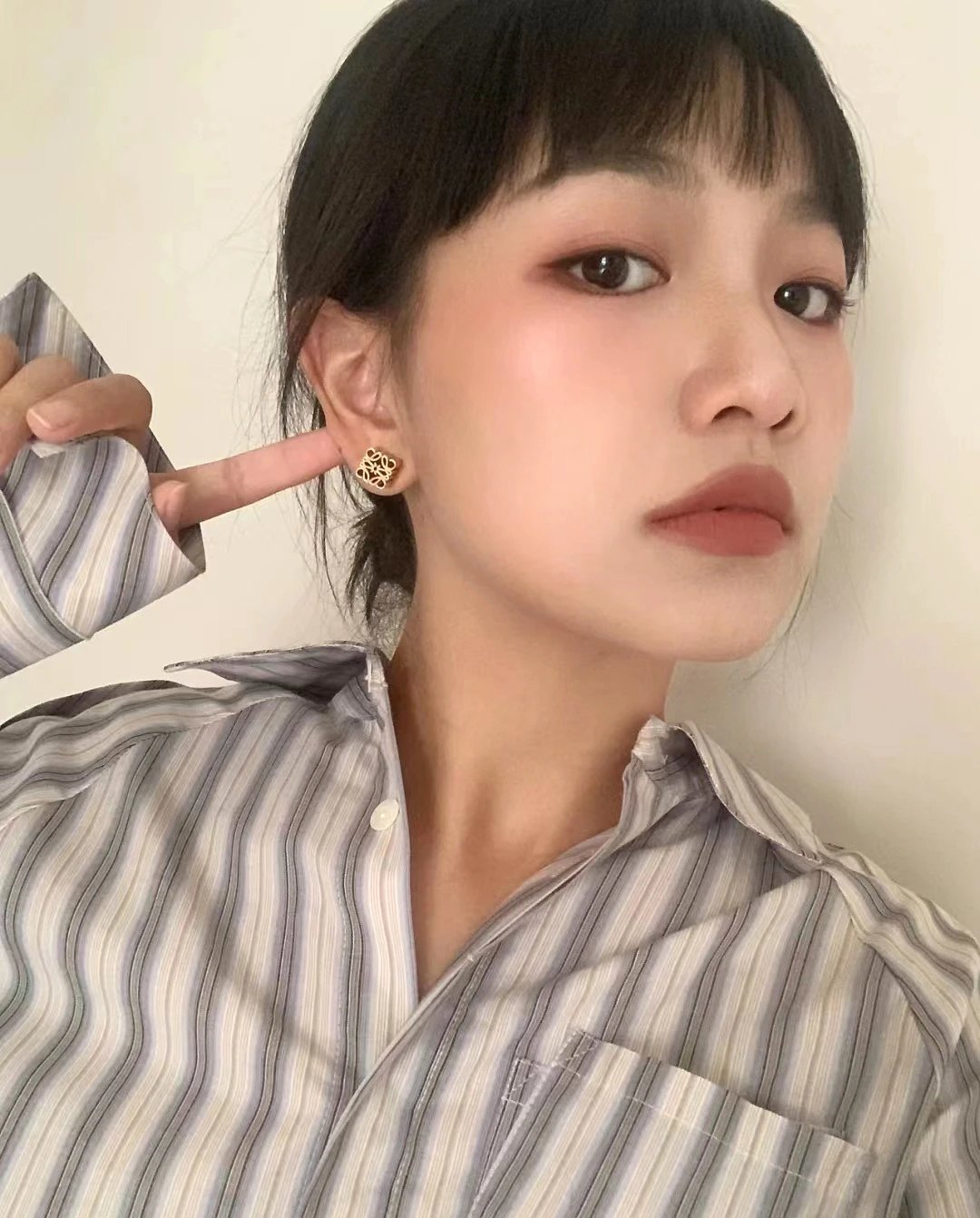 Loewe Anagram Cube Earrings Gold Jewelry - 7