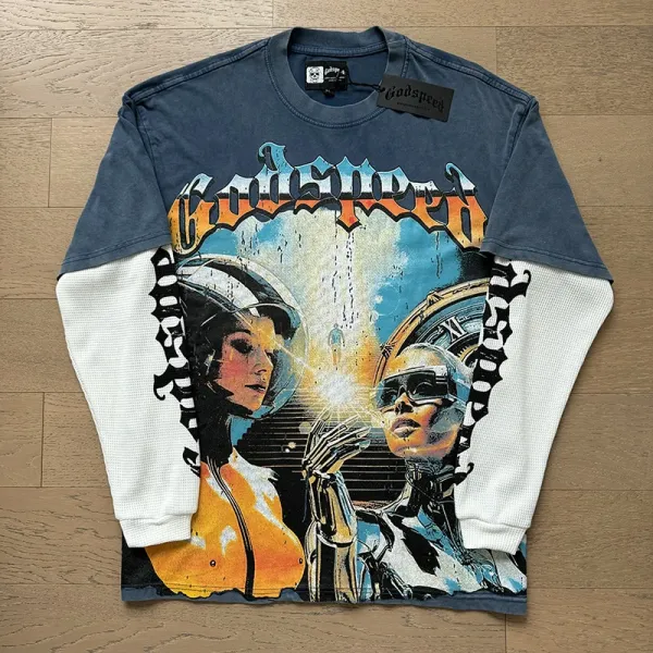 Godspeed x Imposter London Long-Sleeve Graphic Tee Multicolor - 1