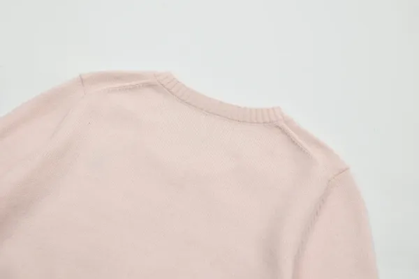 Saint Tears V-Neck Cropped Knit Sweater Black - 14
