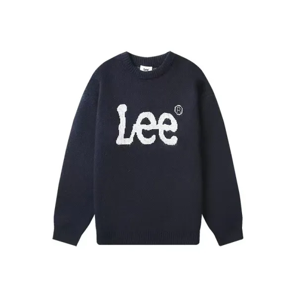 Lee Logo Knit Sweater Gray - 4
