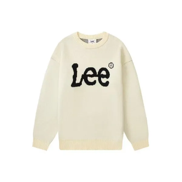 Lee Logo Knit Sweater Gray - 5