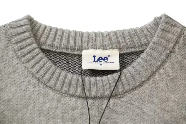Lee Logo Knit Sweater Gray - 10