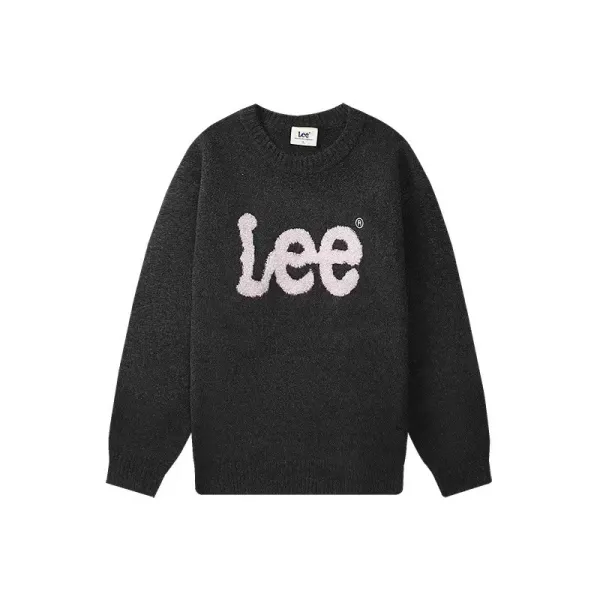 Lee Logo Knit Sweater Gray - 22
