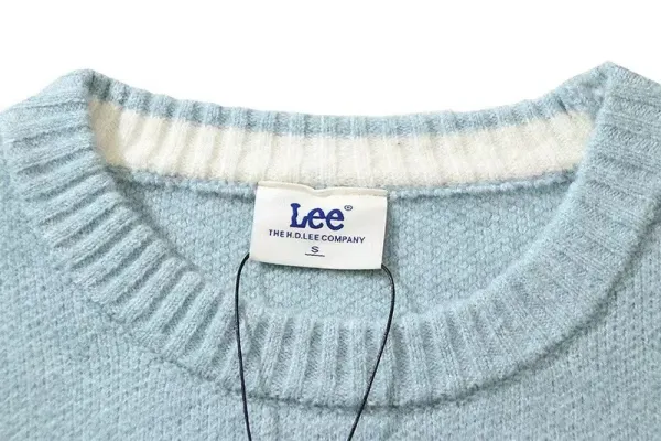 Lee Logo Knit Sweater Gray - 24