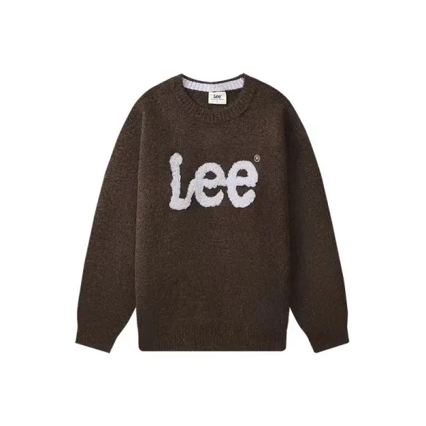 Lee Logo Knit Sweater Gray - 21