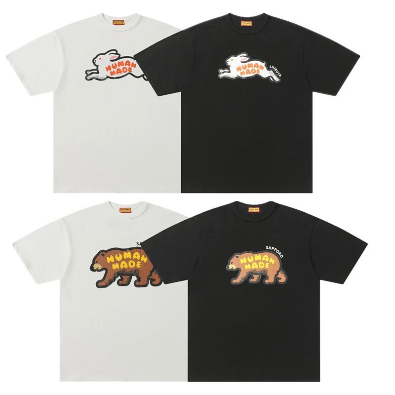 HUMAN MADE T-Shirts Animal Graphic Short-Sleeve T-Shirt image 4