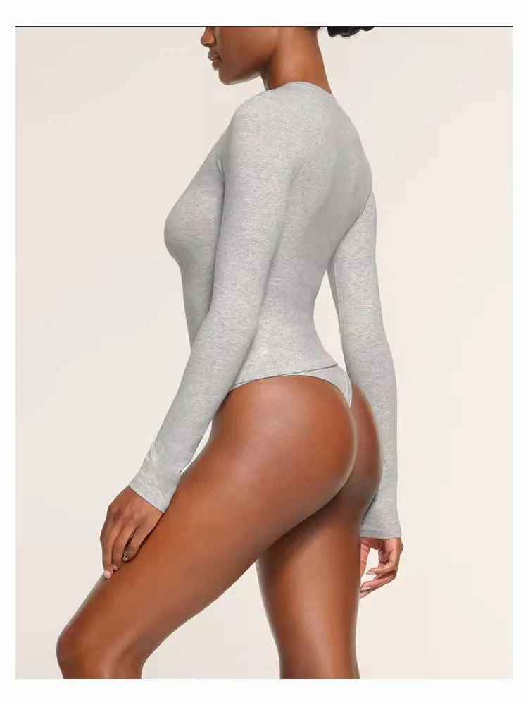 Design Long Sleeve Base-Layer Top Gray - 19