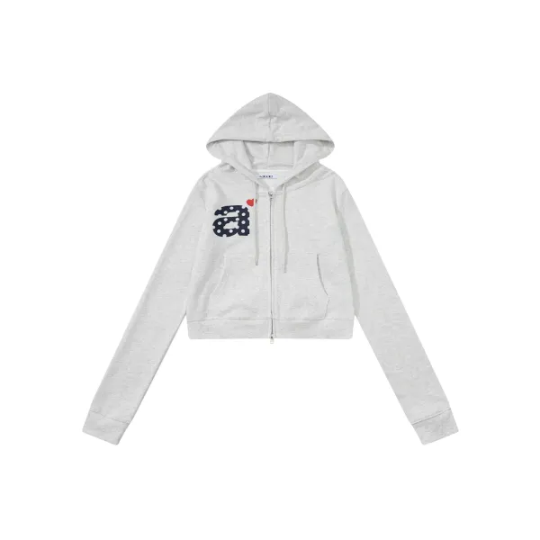 Comme des Garçons Play Polka Dot Heart Hoodie Navy - 3