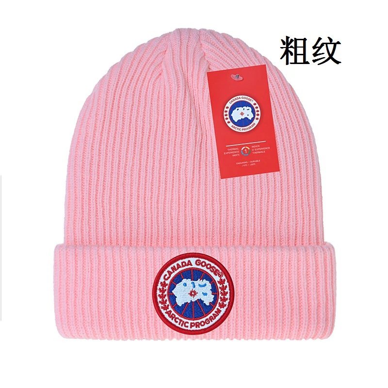 Canada Goose Hats Rib-knit cuffed beanie with Arctic Program patch — 21