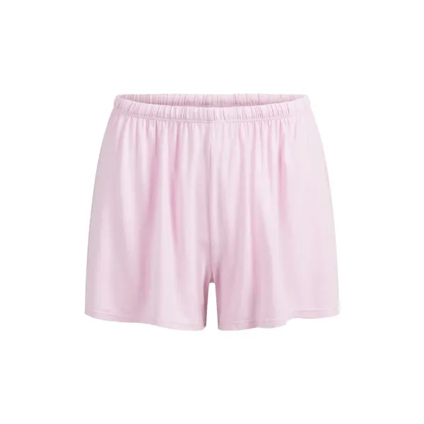 Pink Short-Sleeve Button-Up Pajama Set Sleepwear - 15