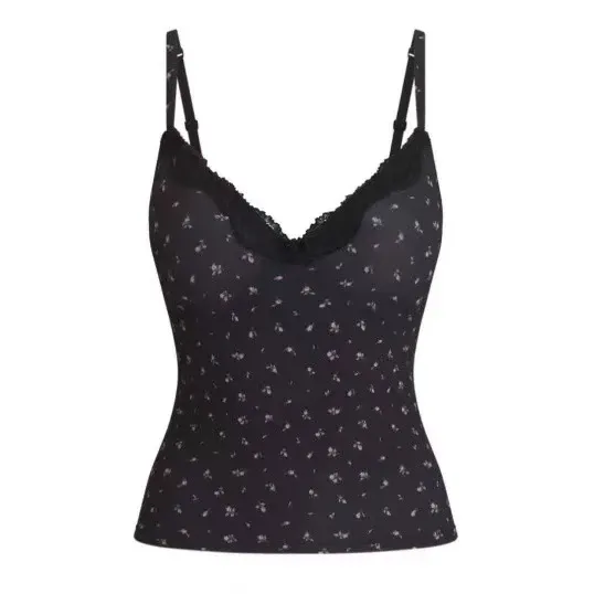Black Floral Lace-Trimmed Boyshorts Underwear - 4
