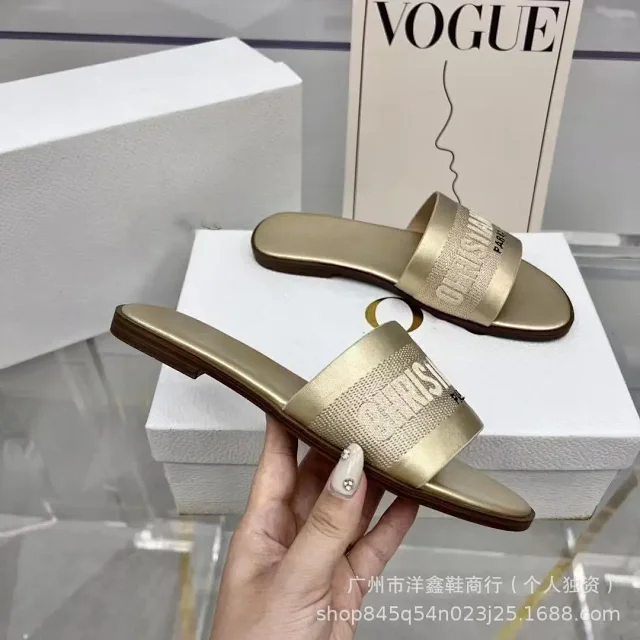 Dior Sandals Logo Strap Flat Slide product detail image 11