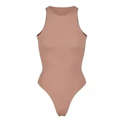 Black High-Neck Sleeveless Bodysuit - 10